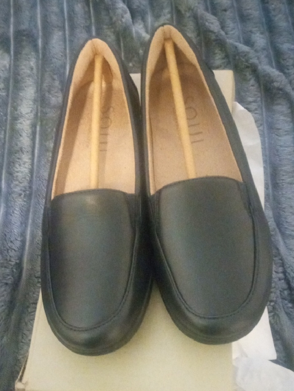SOUL Naturalizer Black Slip-On Loafers
